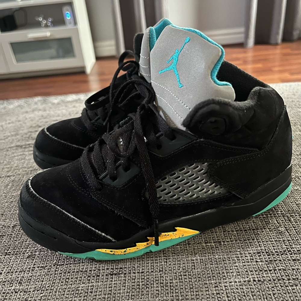 Nike Air Jordan 5 Retro Aqua Youth Size 2